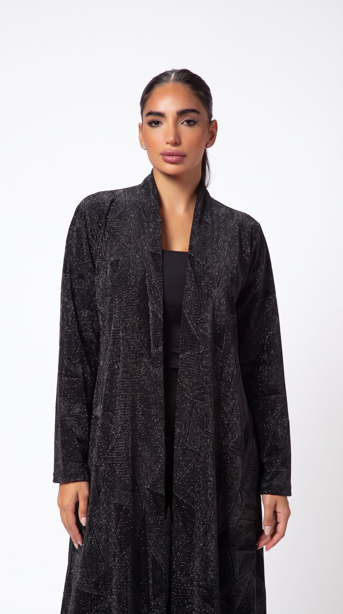 RANEEM abaya in Black - view 2
