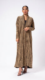 RANEEM abaya in Bronze - view 1