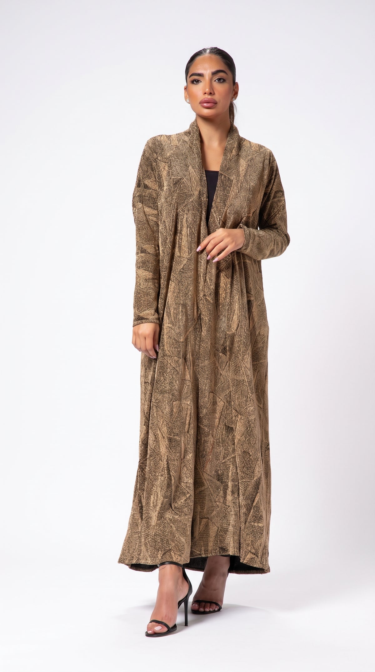 RANEEM abaya in Bronze - view 1