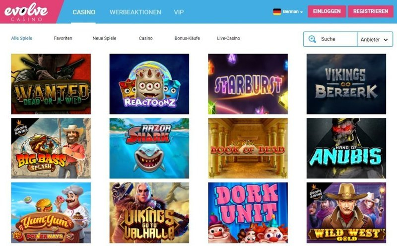 Meilleur evolve casino france à France